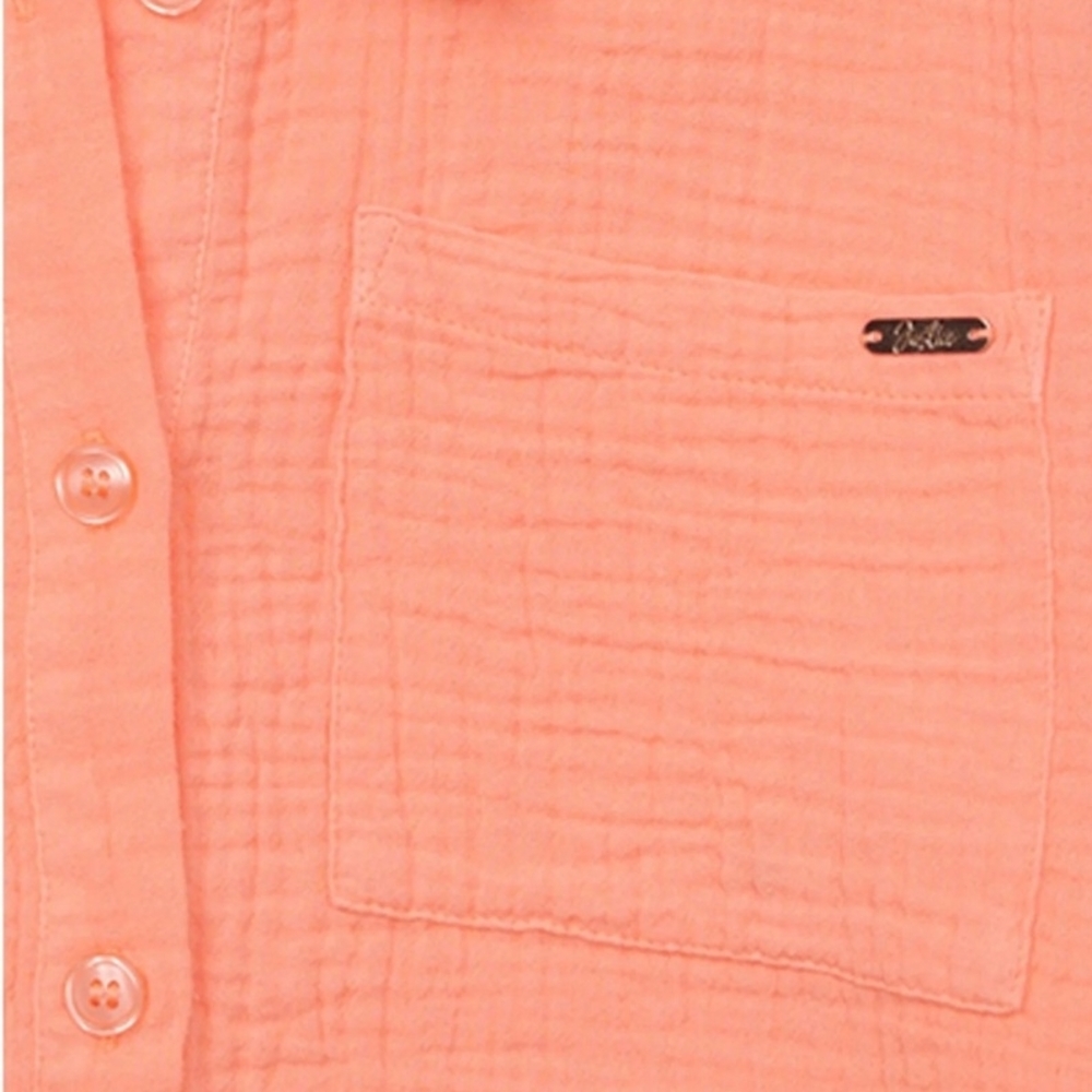 Justice Kids Coral Button-Down Shirt - Picture 2 of 4